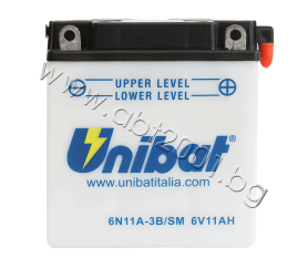 Unibat 11 Ah, 6 V - 6N11A-3B