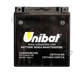 Unibat 14 Ah, 12 V - CBTX16-BS
