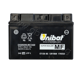 Unibat 10 Ah, 12 V - CT12A-BS
