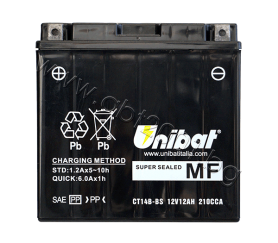 Unibat 12 Ah, 12 V - CT14B-BS