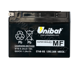 Unibat 2.3 Ah, 12 V - CT4B-BS