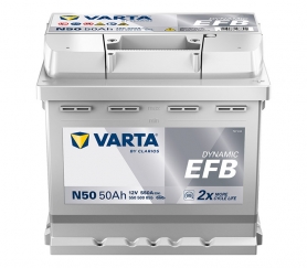 Varta Dynamic EFB 50Ah, 12V, N50