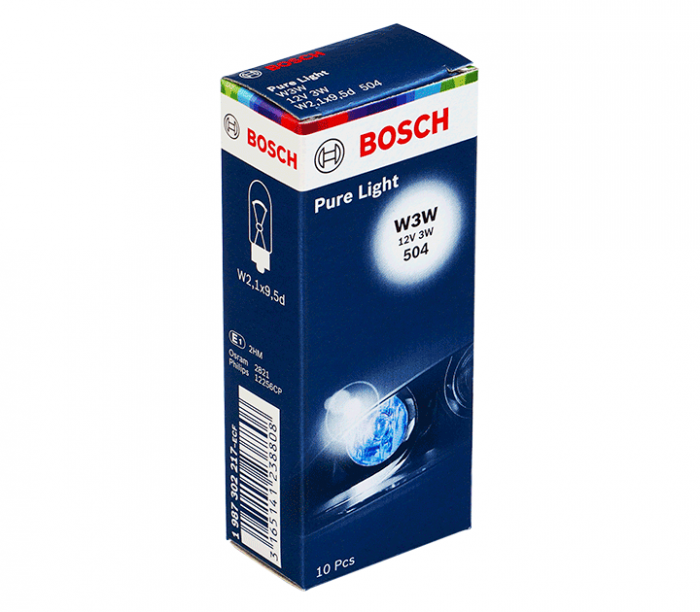 Lampada Secondaria BOSCH W3W Pure Light 12V, 3W, 10 Pezzo - 14