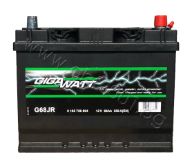 Gigawatt 68 Ah, 12V, JIS, R+, G68JR